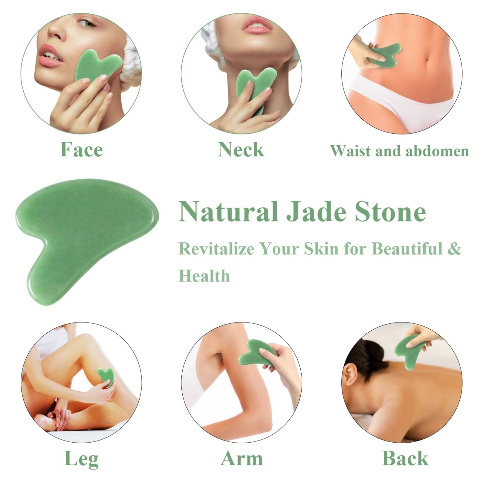 Natural Jade Facial Mask & White Quartz Mask Set - Cold Therapy Sleeping Beauty Tools for Puffy Eyes, Dark Circles Relief - Yoga Meditation & Face Care (4 PCS, White) - Perfect for Spa Nights, Self-Care Routines & Relaxation Therapy