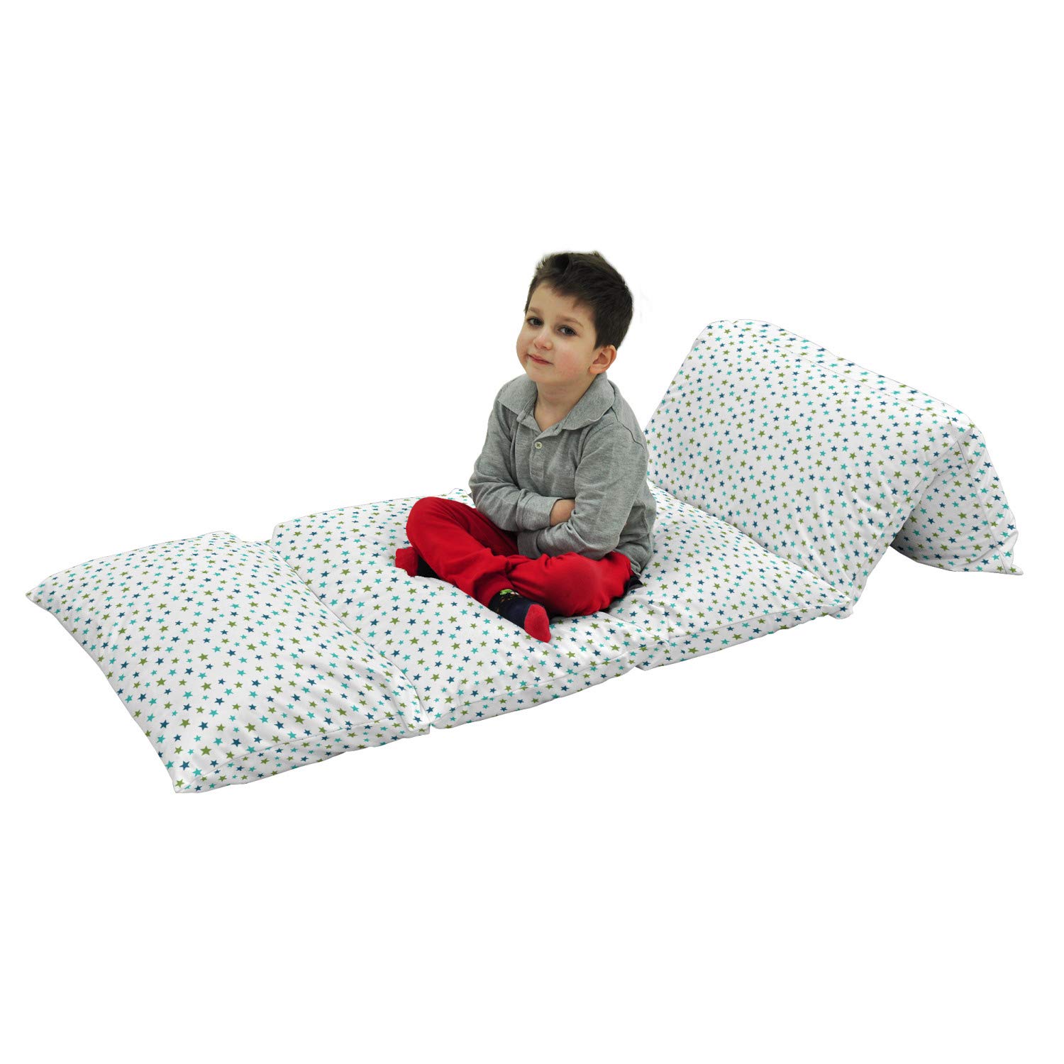 Ambesonne Star Floor Pillow Lounger Cover - Abstract Celestial Pattern Printed Fabric Case for 5 Pillows, 88