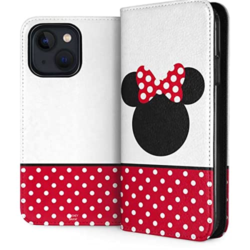 Disney Minnie Mouse iPhone 13 Case | Officially Licensed Skinit Folio Phone Cover with Premium Protection | Perfect for Disney Fans, Daily Use & Gift Giving