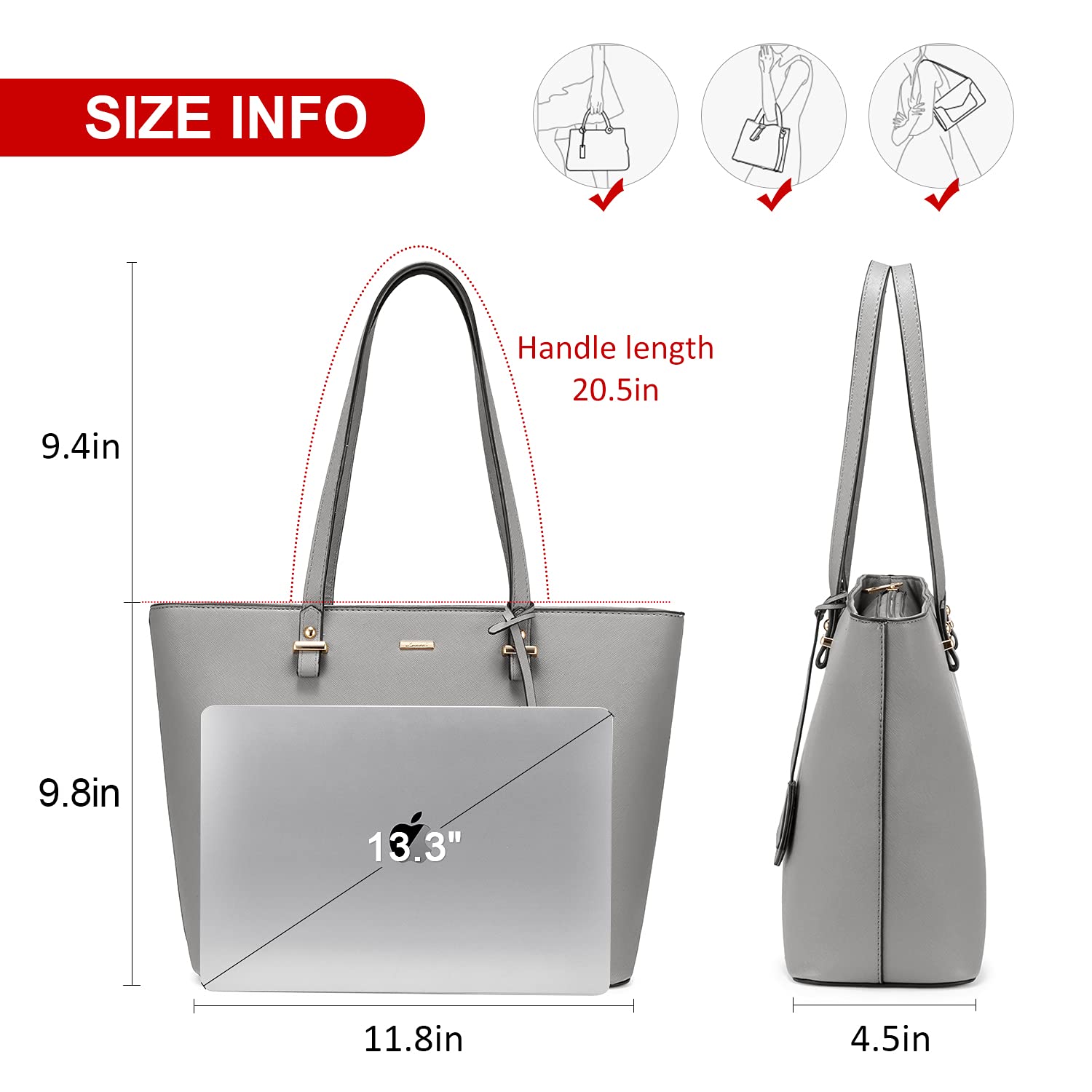LOVEVOOK Women's Fashion Purses & Handbags - Stylish Tote Bags, Shoulder Bags & Top Handle Satchels for Work, Travel & Everyday Use