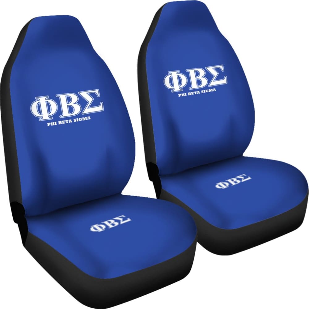 Phi Beta Sigma Fraternity Car Seat Covers for Cars - Premium Custom Fit Seat Protectors for African American Greek Organizations - Perfect for College Events, Road Trips and Brotherhood Rides