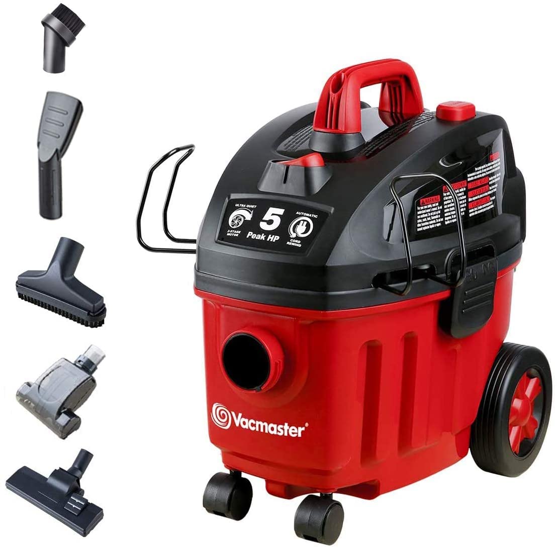 Vacmaster VF408 4 Gallon Wet/Dry Vacuum Cleaner with Powerful 2-Stage Motor - Ideal for Home Cleaning, Workshop, Garage, and Car Detailing