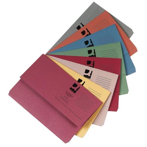 KF23010 285gsm Buff Document Wallet - Premium Foolscap File Folder for Office, School & Legal Documents - Organize Contracts, Reports & Important Papers