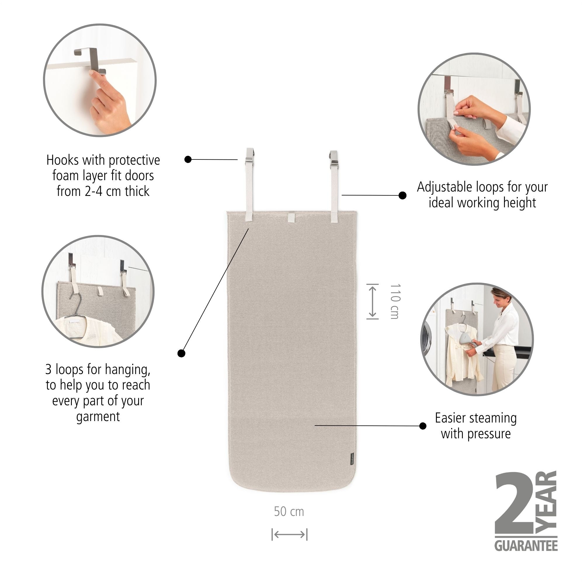 Steam Blanket for Door - Insulated Door Cover for Winter, Cold Weather & Energy Efficiency - Perfect for Home, Office & RV Use