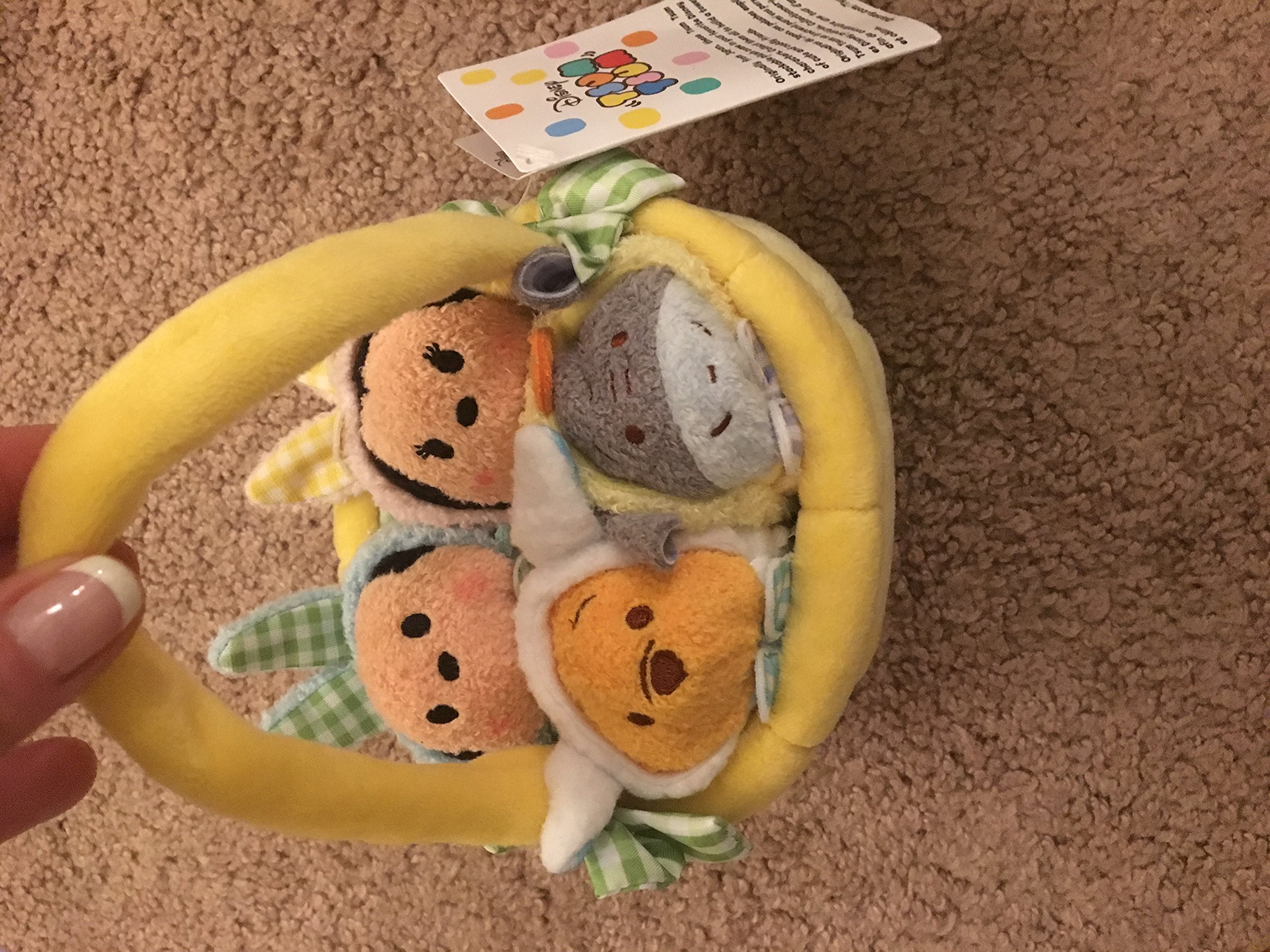 Disney Tsum Tsum Plush Mini Easter Basket Set - Cute Stuffed Animal Toy Collection for Kids, Easter Gift Basket with Adorable Characters, Perfect for Easter Celebrations, Birthday Parties and Home Decor