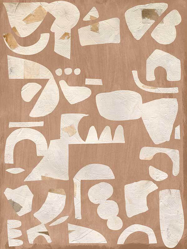 Asymmetrical Neutral II Canvas Wall Art Print - Modern Abstract Home Decor for Living Room, Bedroom & Office
