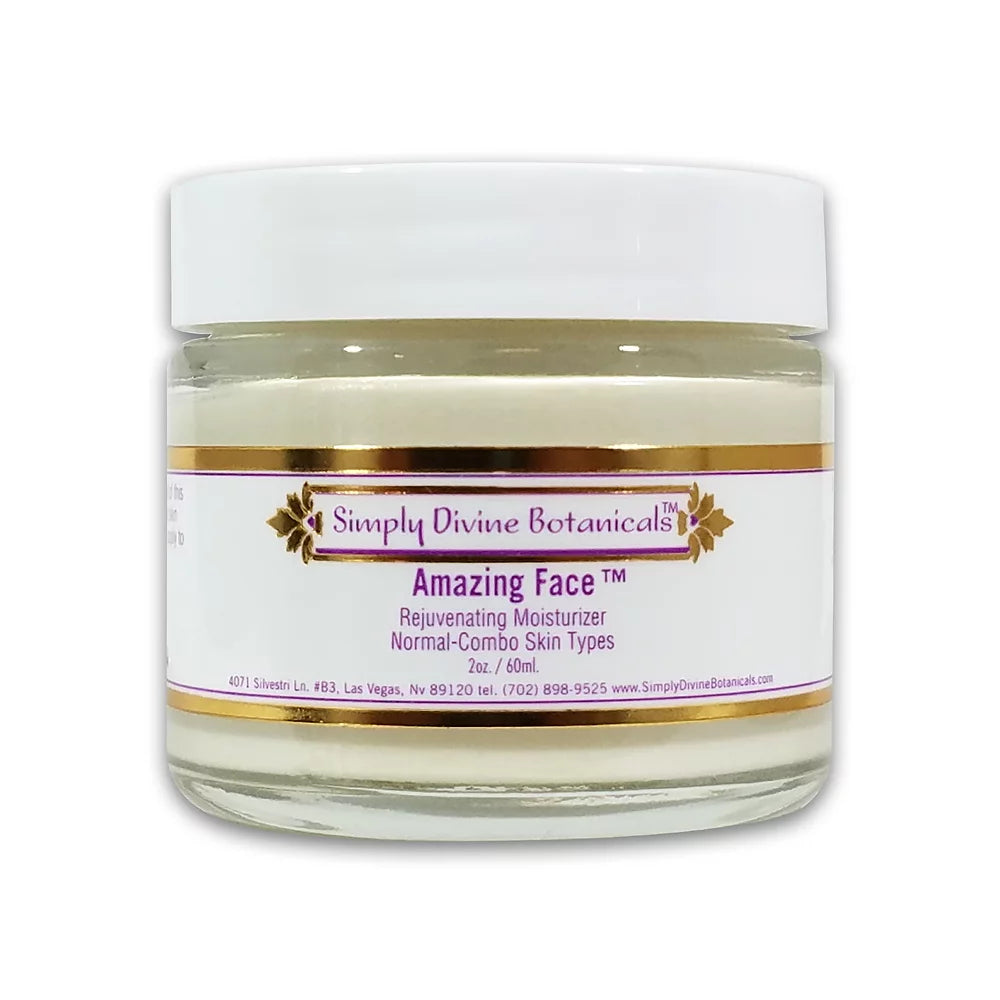 Simply Divine Botanicals Amazing Face Cream - Organic Anti-Aging Moisturizer for Glowing Skin | Perfect for Daily Skincare Routine & Nighttime Hydration