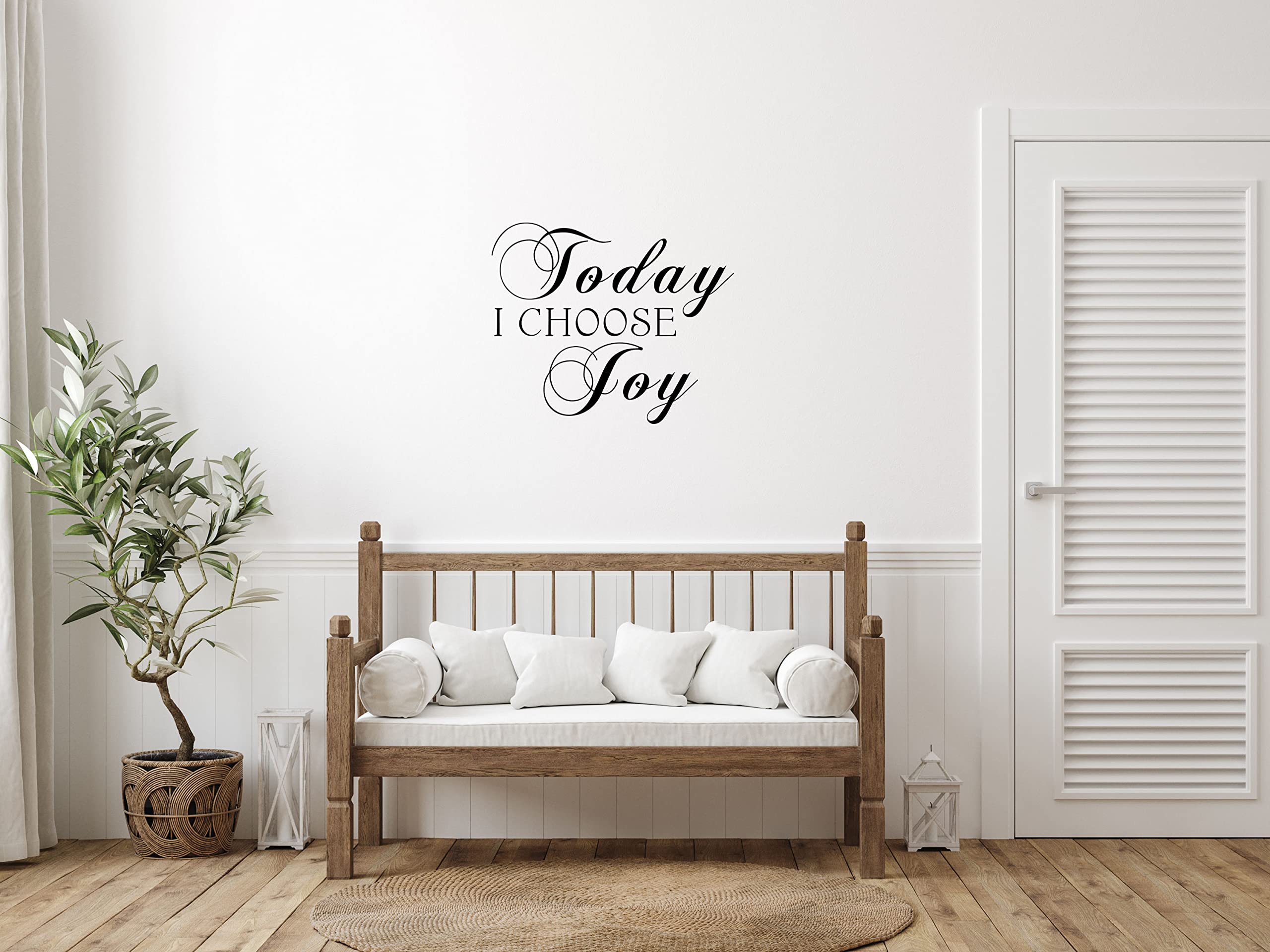 Today I Choose Joy - Inspirational Vinyl Wall Decal Quote for Home Décor | Motivational Removable Sticker for Living Room, Bedroom & Office | Perfect Wall Art for Family Spaces & Work Environments