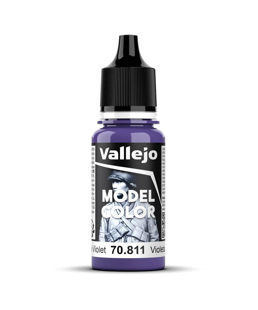 Vallejo Violet Blue Acrylic Paint - 17ml Bottle for Miniature Models, Warhammer & Hobby Painting - Perfect for Artists, DIY Crafts & Scale Modeling Projects