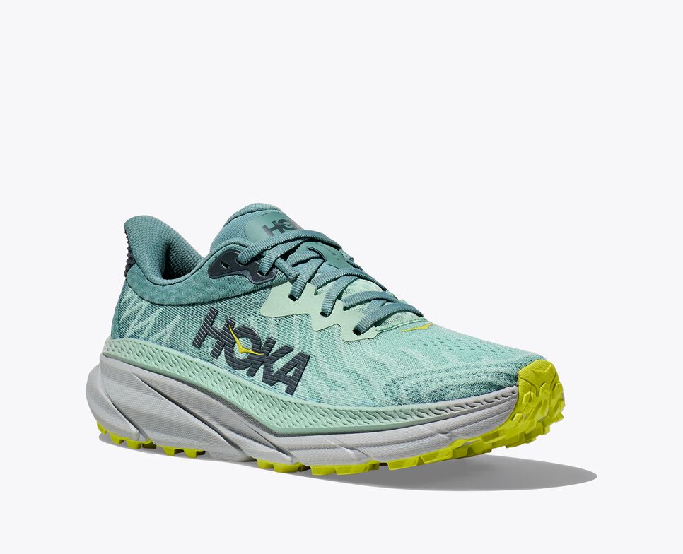 Women's ASICS Challenger 7 Running Shoes - Mist Green/Trellis - Lightweight & Cushioned for Trail Running & Outdoor Workouts
