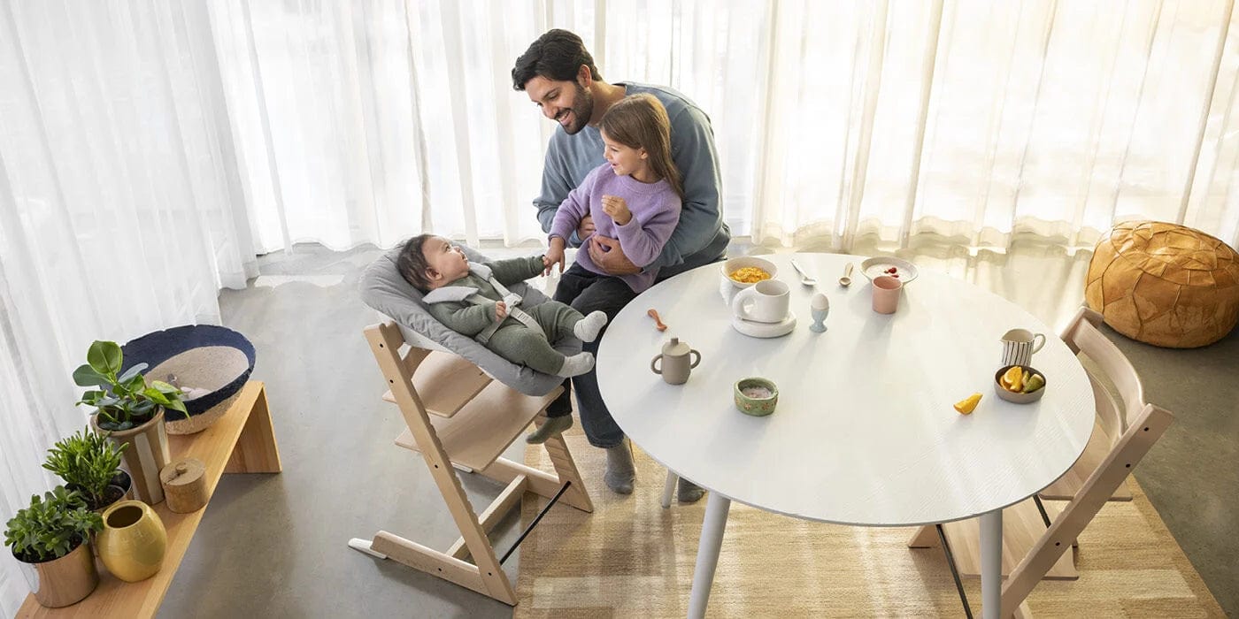 Stokke Tripp Trapp Adjustable High Chair with Newborn Set - Ergonomic Baby Feeding & Weaning Chair for Home & Restaurant Use