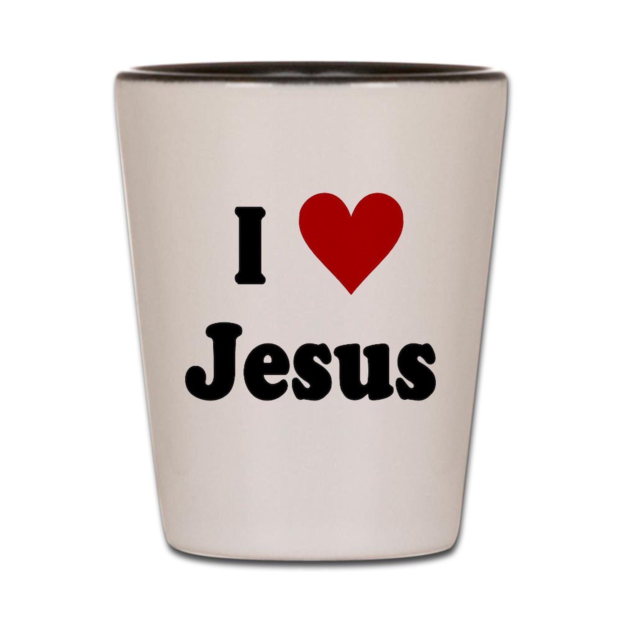 I Love Jesus Shot Glass - Unique & Funny Christian Gift for Parties, Holidays & Religious Celebrations