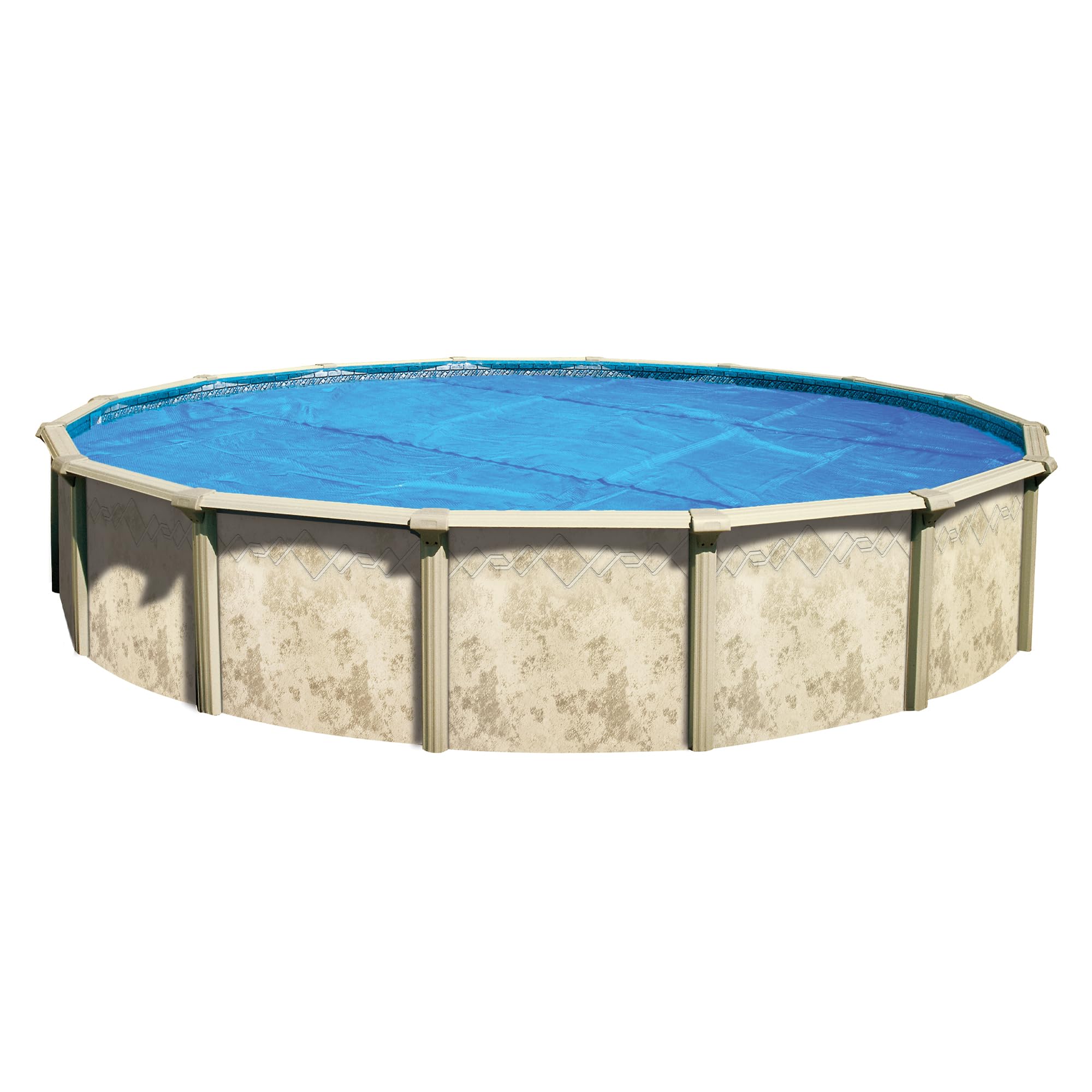 In The Swim 21' Standard Blue Round Solar Pool Cover 8 Mil - Solar Heating for Above Ground & Inground Pools | Energy Efficient Pool Cover for Summer & Winter Use