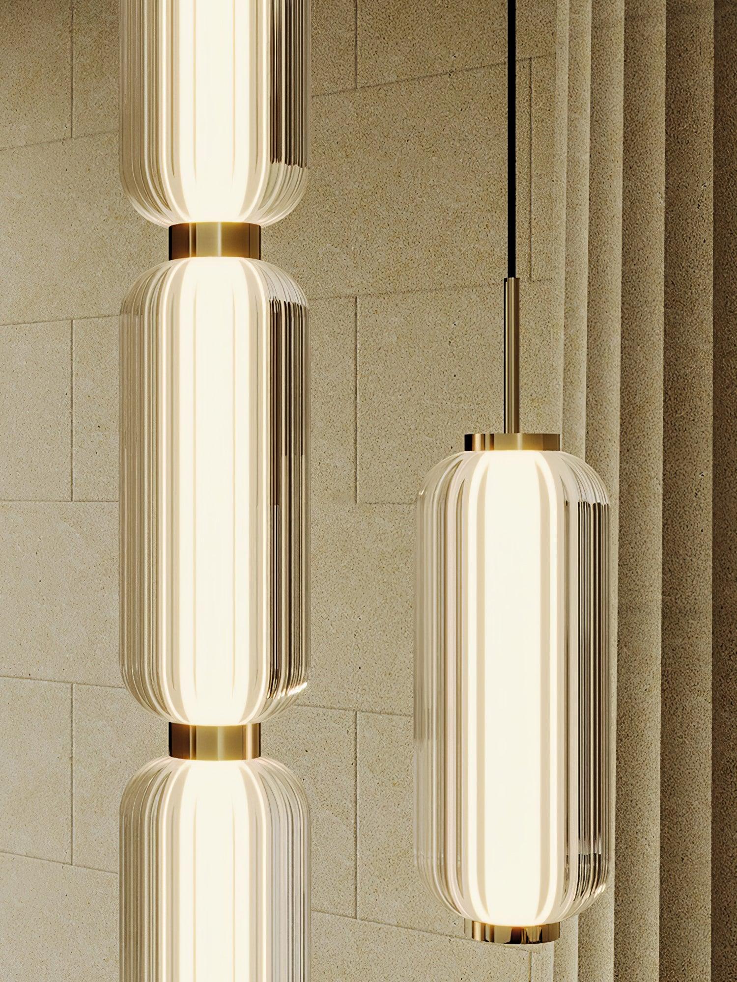 Elma Linear Pendant Lamp - Modern Minimalist Hanging Light Fixture for Kitchen Island, Dining Room & Living Room Decor