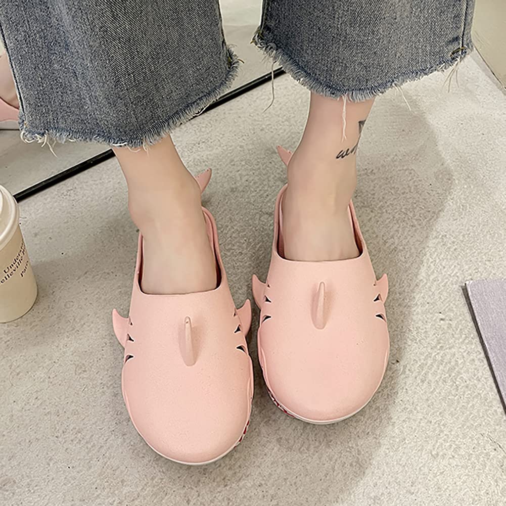 Shark Slippers for Men & Women - Funny Unisex Fish Slippers - Comfortable Beach House Shoes for Outdoor, Pool Party & Summer Vacation
