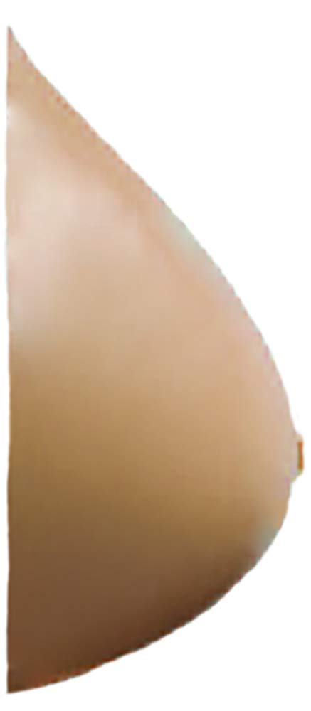 Nearly Me #370 So Soft Semi-Full Triangle Silicone Mastectomy Breast Form - Single Prosthesis for Post-Surgery Comfort | Perfect for Everyday Wear, Yoga & Swim