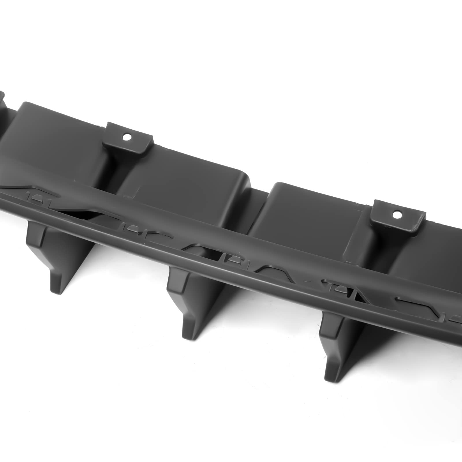 FREEMOTOR802 Rear Bumper Diffuser Compatible with 2015-2023 Dodge Charger | IKON V2 Style Matte Black Lip Kit (2PC) | PP Material Shark Fin Design | Enhances Sporty Look & Protects Bumper