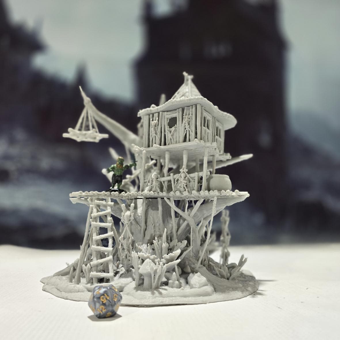 Swamp Hag's Hut Miniature Terrain for DnD, Pathfinder & Fantasy RPGs - Perfect for Tabletop Gaming, Dungeon Crawls & RPG Battle Maps
