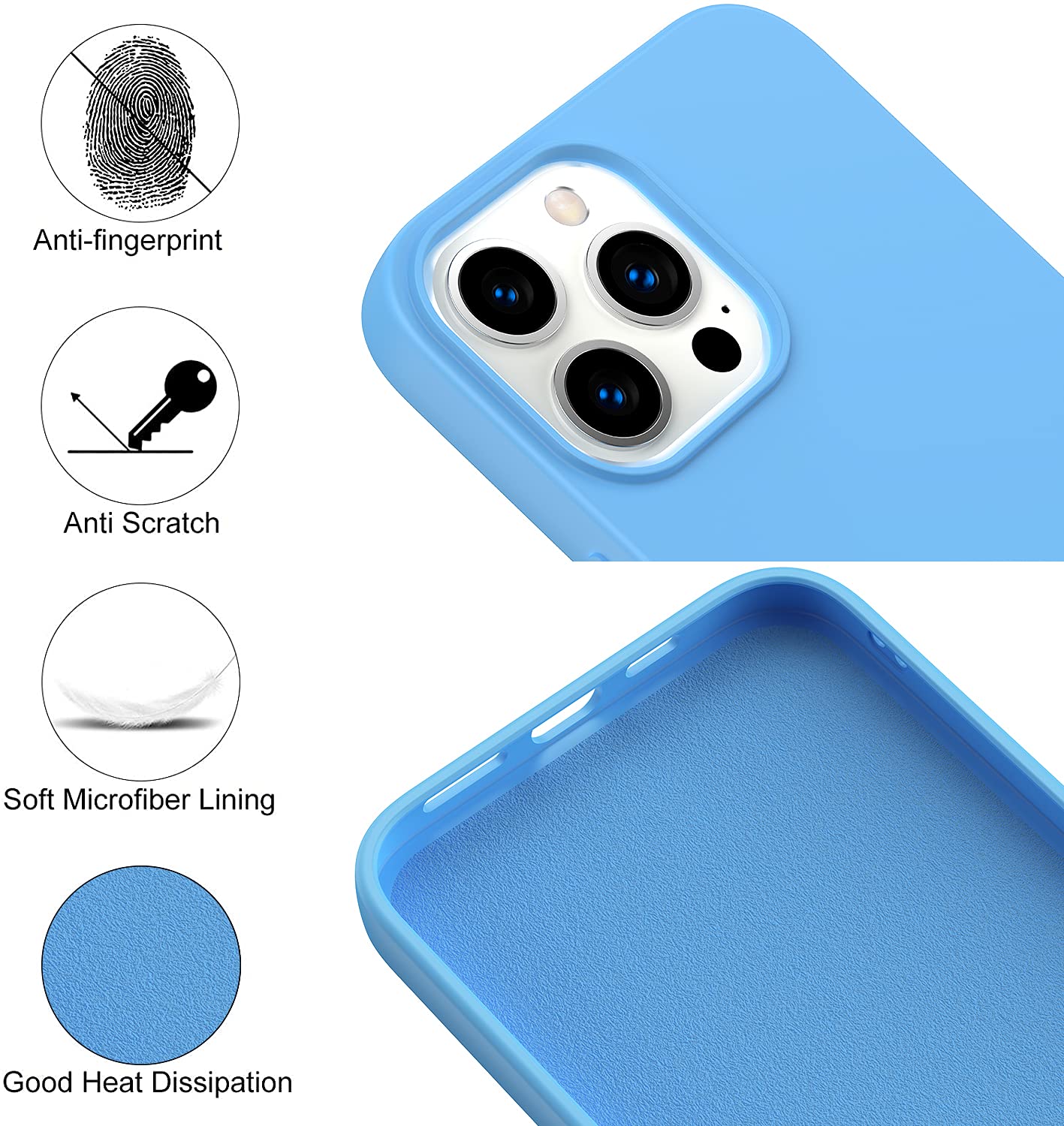 Premium Ultra Slim Shockproof Silicone Case for iPhone 13 Pro Max (6.7