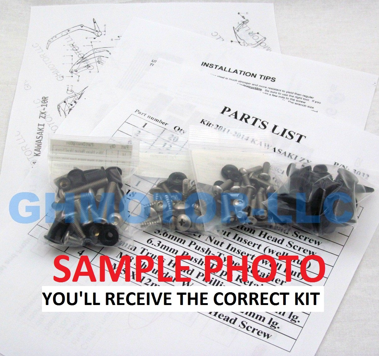 CBR600 F4i Fairing Bolts Kit 1999-2007 for Motorcycle Body Repair