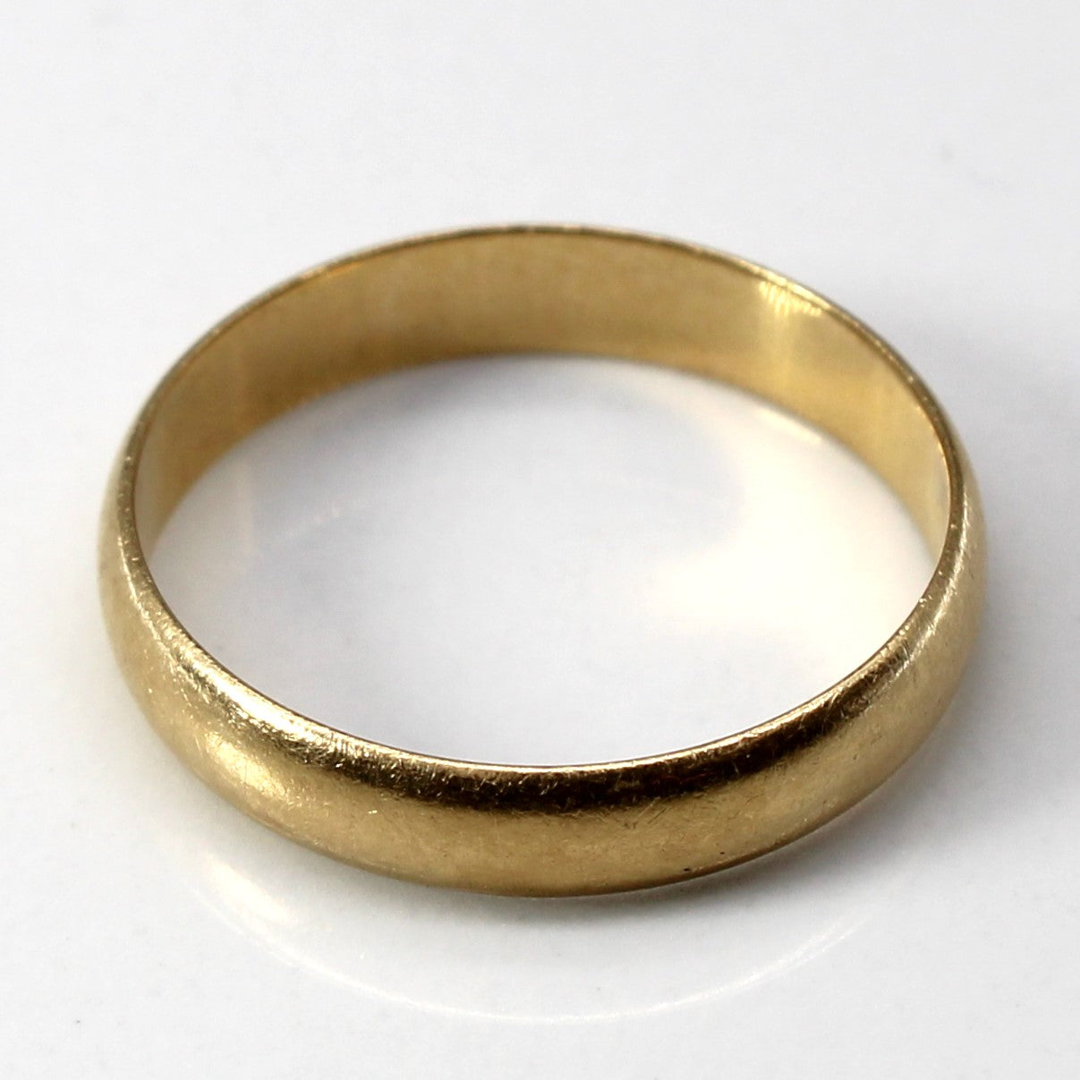 Vintage Italian 18k Yellow Gold Band Ring - Size 6.75 - Elegant Wedding Band, Anniversary Gift, Fine Jewelry for Women - Perfect for Special Occasions & Everyday Luxury