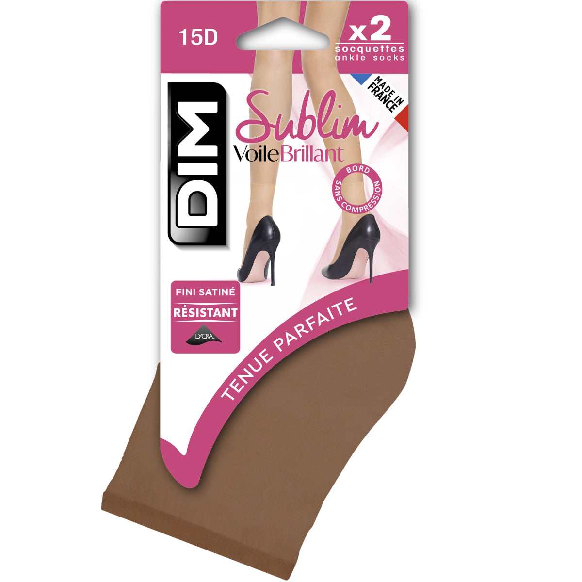 2 Pairs of Sublim 14D Iridescent Gazelle Socks - Soft & Comfortable for Women, Running, Yoga & Daily Wear