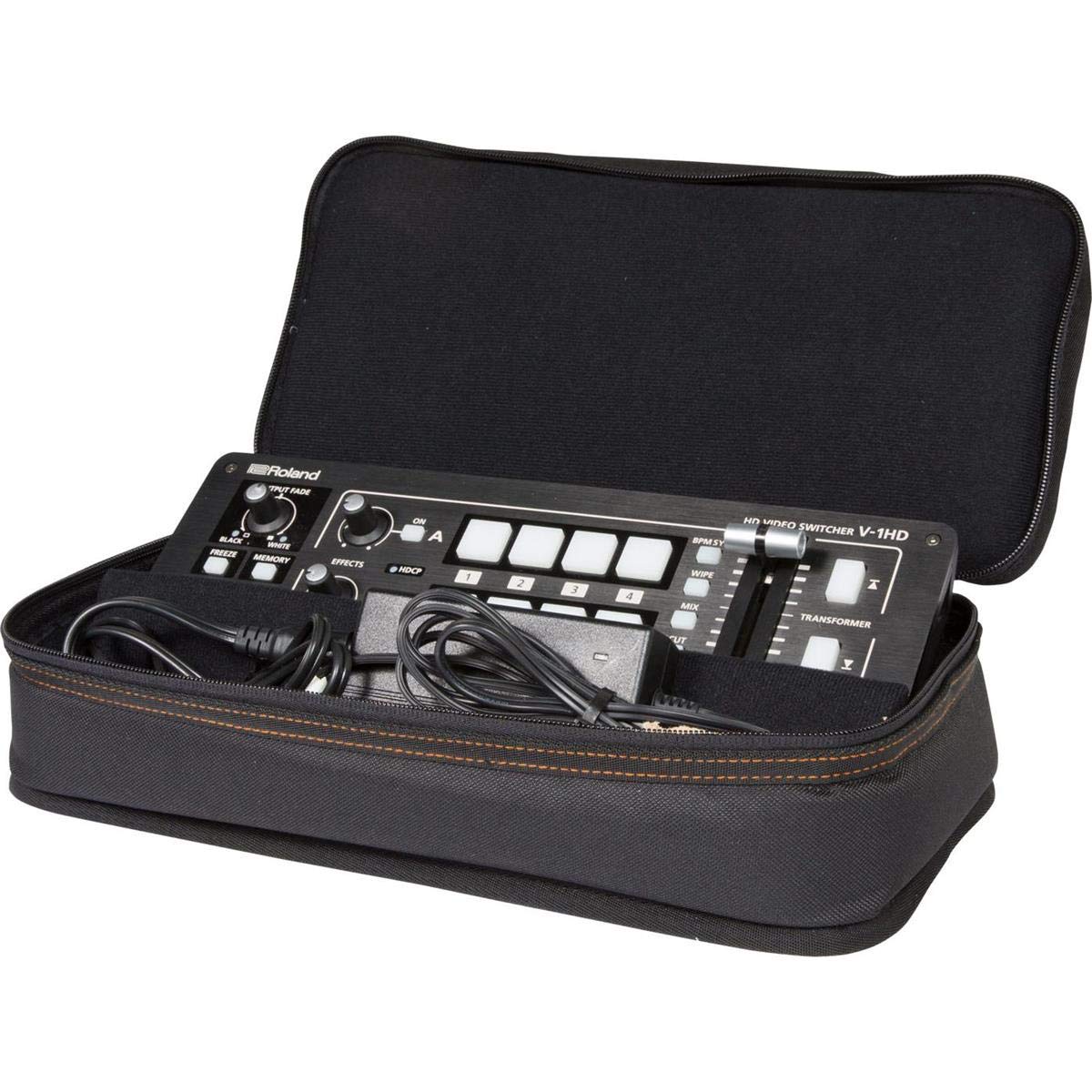 Roland CB-BV1 Carrying Case for V-1HD/V-1SDI Video Switcher - Durable Black Protective Bag for Live Streaming & Video Production