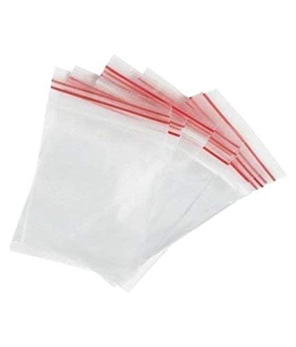 100 Pack 5x7 Inches (12.7x17.8 cm) Clear Polypropylene Reusable Zip Lock Bags - Resealable Plastic Pouch for Food Storage, Crafts, Office Supplies & Travel Organization