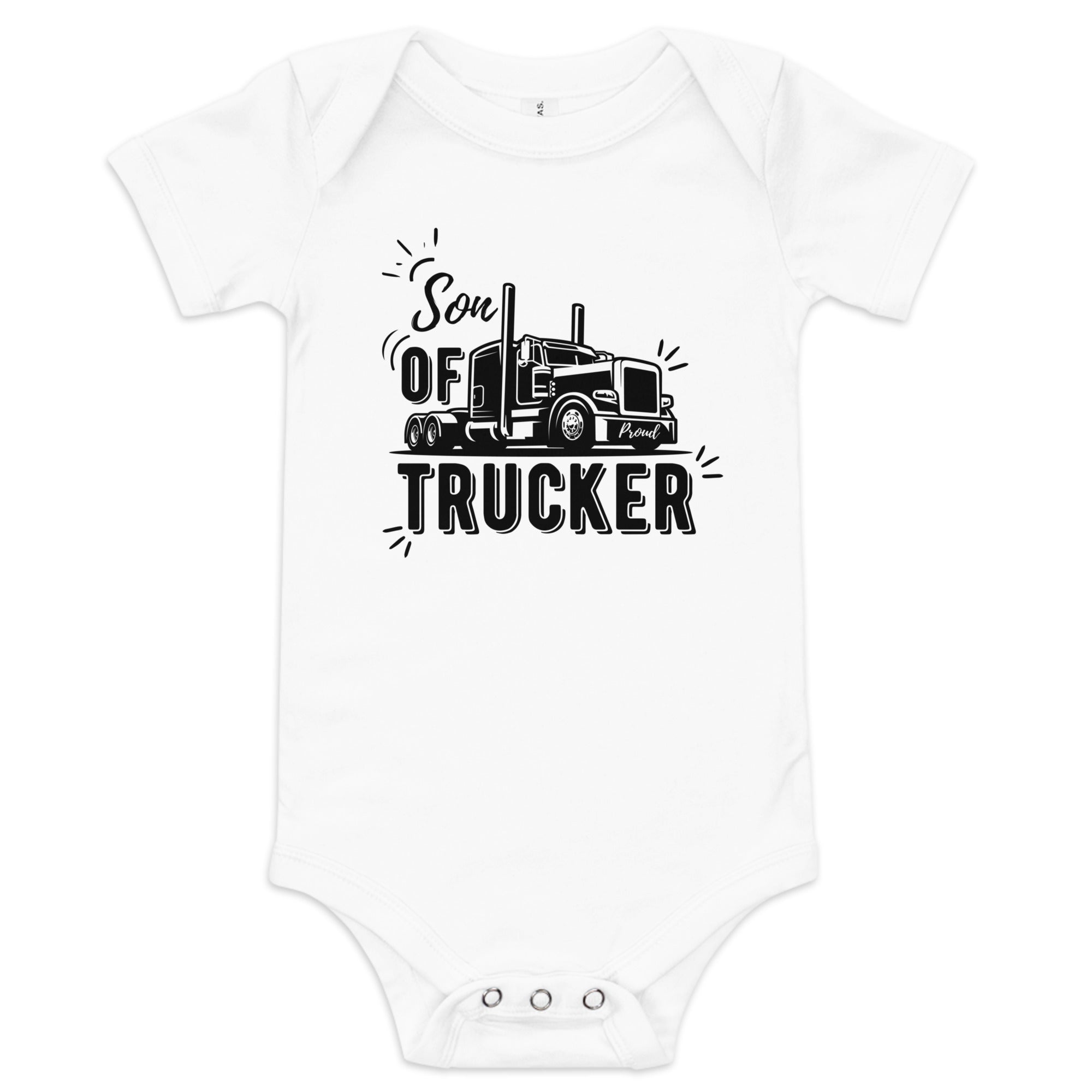 Son Of Trucker Baby Onesies - Cute & Comfortable Trucker-Themed Bodysuits for Infants & Toddlers - Perfect for Playtime, Family Outings & Photo Shoots