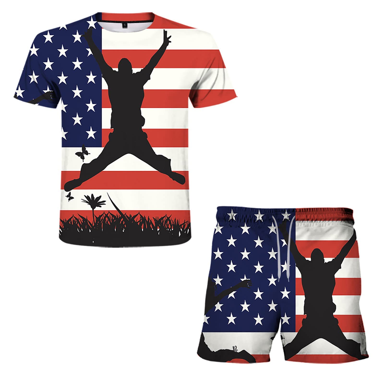 Stylish 2-Piece Hawaiian Beach Short Set - Floral Summer Outfits for Teens & Women | Crew Neck Tropical Henley Shirt & Shorts | Breathable DryBlend Fabric | Perfect for Pool Parties, Vacations & Mardi Gras Celebrations