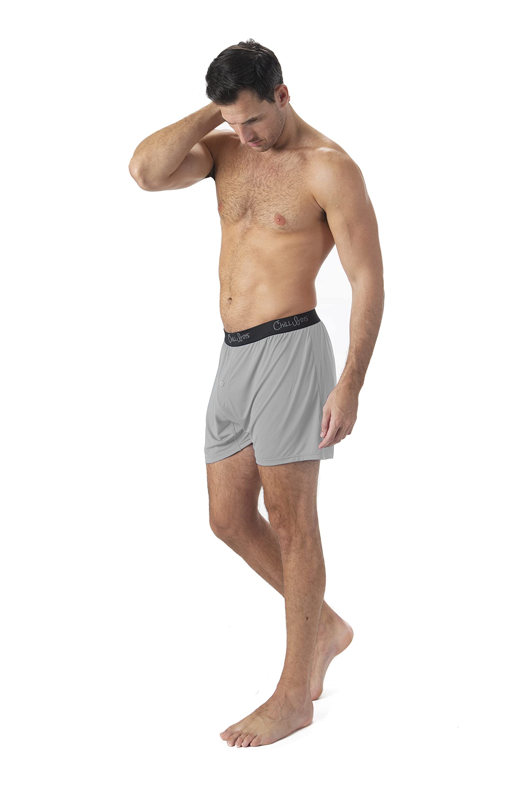 Chill Boys Performance Boxer Briefs 3-Pack - Moisture Wicking Men's Underwear, Breathable & Comfortable Boxer Shorts for Workout, Sports & Everyday Wear