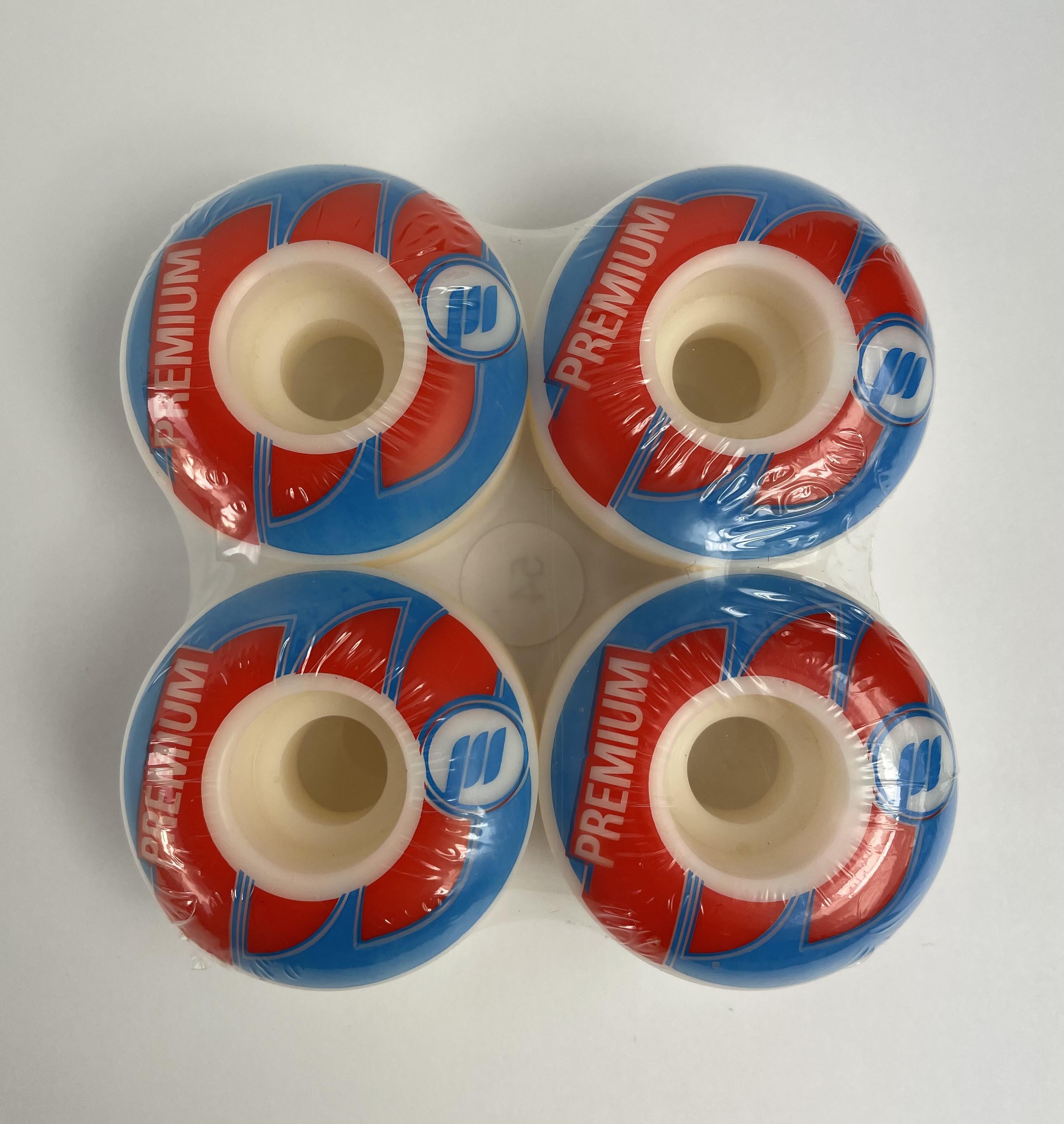 Premium Team Double Radius Wheels 100A 54mm - High-Performance Skateboard Wheels for Smooth Rides and Tricks | Perfect for Street Skating and Park Riding