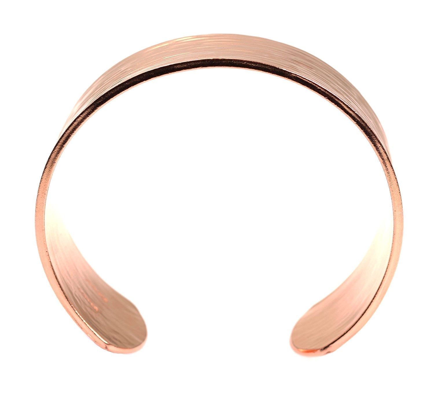 Men's Copper Bark Cuff Bracelet - 3/4 Inch Wide Handmade Bangle for Casual Wear, Gifts & Special Occasions