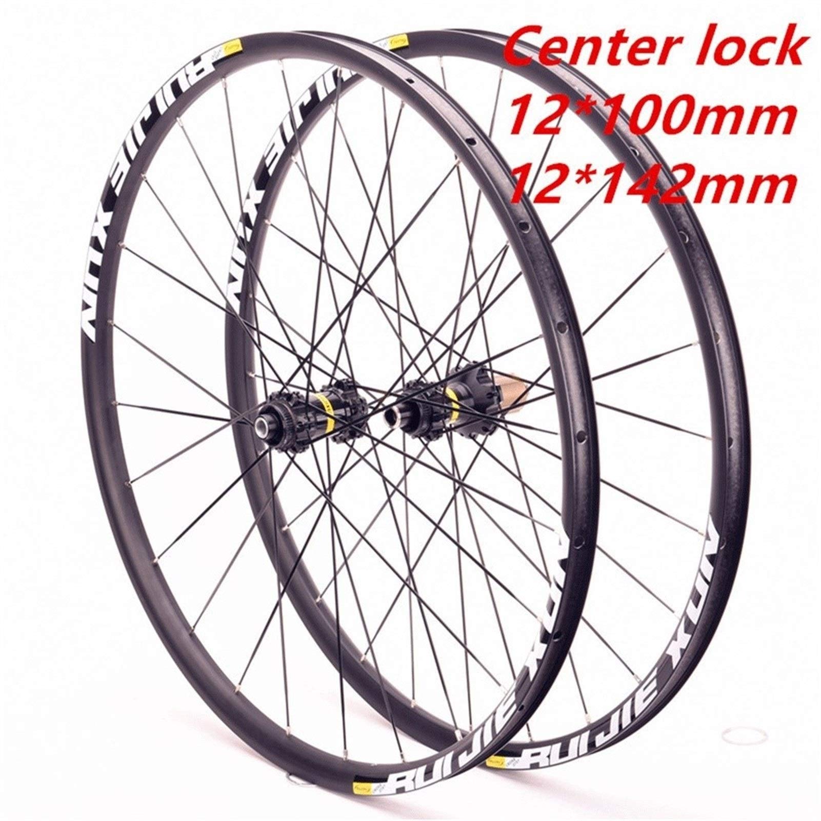 Premium 700C Road Bike Wheelset - Double Wall Rim, 25mm Width, Center Lock Disc Brake, 12mm Axle - Compatible with 8/9/10/11 Speed Cassette Hub (24 Hole) - Ideal for Road Cycling, Commuting & Performance Riding