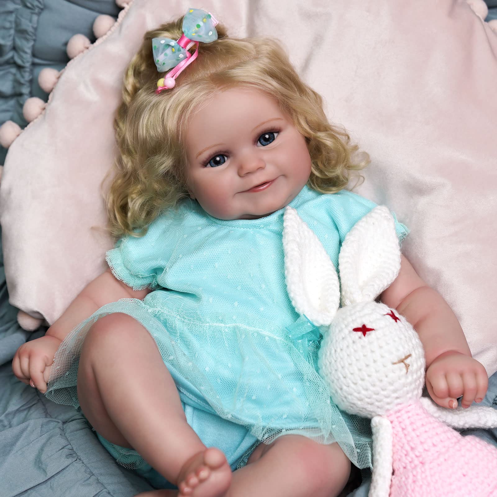 Lifelike Reborn Baby Dolls 20-Inch Realistic Newborn Baby Doll with Feeding Kit & Gift Box - Adorable Playful Toy for Kids Age 3+ - Perfect for Role Play, Pretend Play, and Gift Giving