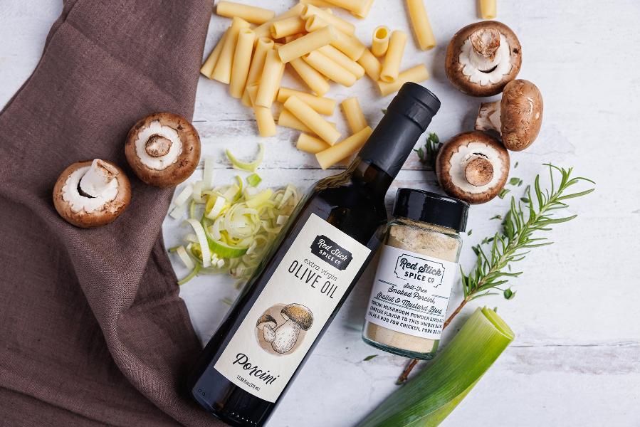 Smoked Porcini, Shallot & Mustard Seasoning - Salt Free Gourmet Mushroom Spice Blend for Cooking, Grilling & Salad Topping