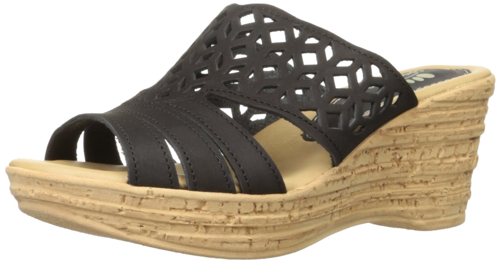 Spring Step Women's Vino Wedge Sandal - Comfortable Slip-On Summer Shoes with Cushioned Footbed | Perfect for Beach, Vacation & Casual Outings