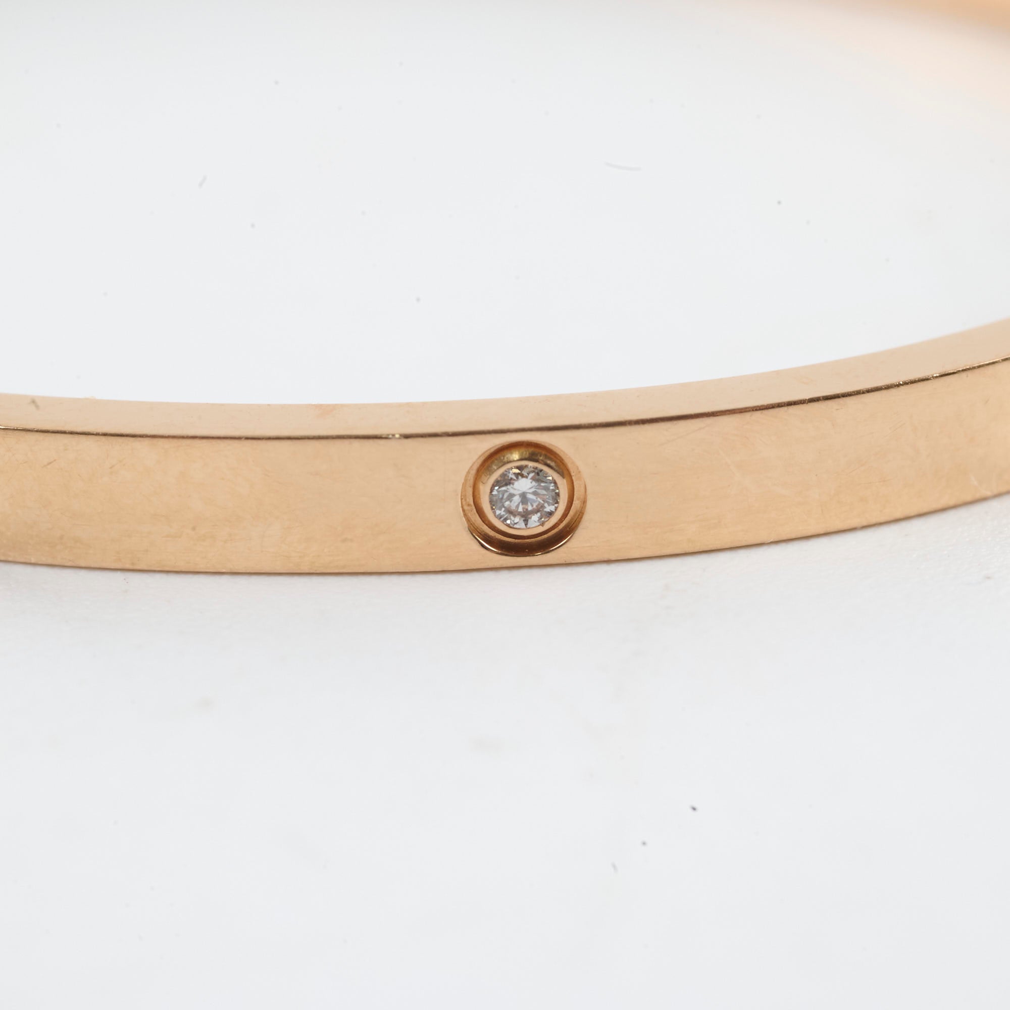 Cartier Small 10 Diamond Love Bracelet in Pink Gold - Size 16 | Luxury Jewelry for Women, Anniversary Gift, Romantic Present for Her