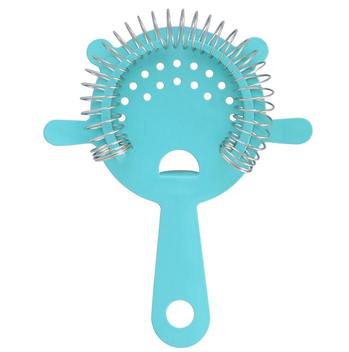 BarConic® SeaFoam Blue 4-Prong Strainer - Premium Kitchen Colander for Pasta, Vegetables & Fruits - Perfect for Cooking, Draining & Washing