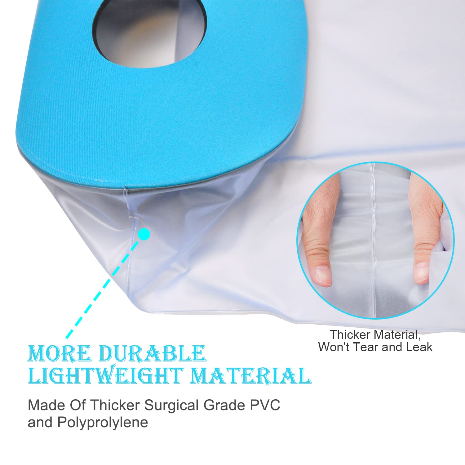 **Asunby Waterproof Cast Cover for Shower - Kids & Adults Leg, Foot, Ankle Wound Protector - Reusable Watertight Cast Bag for Bathing, Orthopedic Boot, Swimming - Keep Bandages Dry & Clean**    *(Ideal for post-surgery, injury recovery, or keeping casts dry during daily activities like showering, swimming, or rainy weather.)*