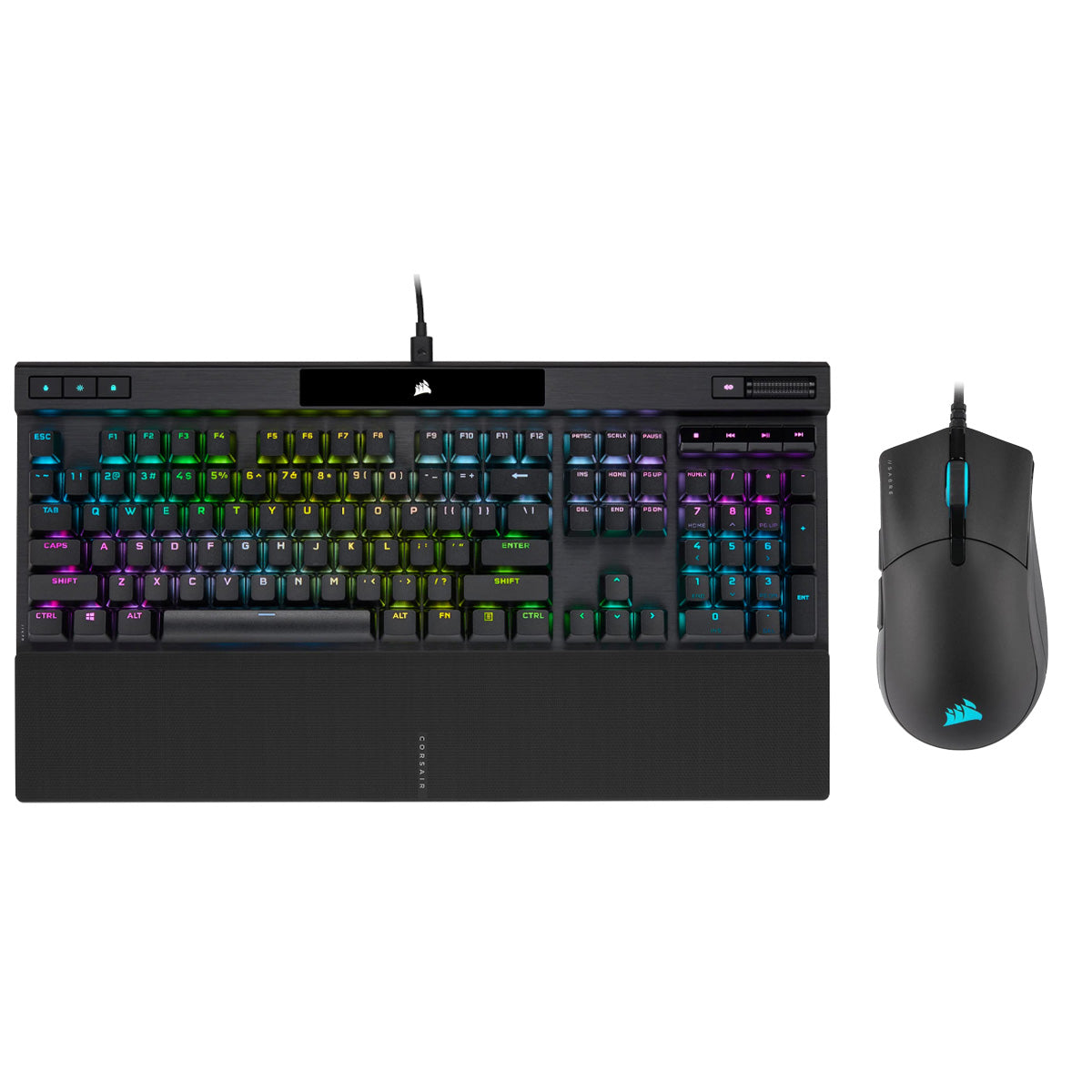 Corsair K70 RGB PRO Optical Mechanical Gaming Keyboard & Sabre RGB Pro Champion Series Gaming Mouse Combo - Perfect for PC Gaming, Streaming, and Esports Tournaments