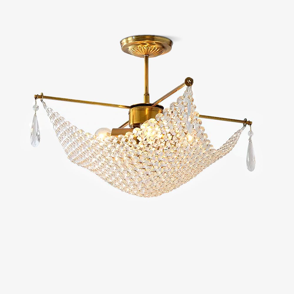 Elegant Corona Crystal Chandelier - Modern Ceiling Light Fixture for Dining Room, Living Room & Bedroom | Perfect for Home Decor, Wedding & Event Lighting