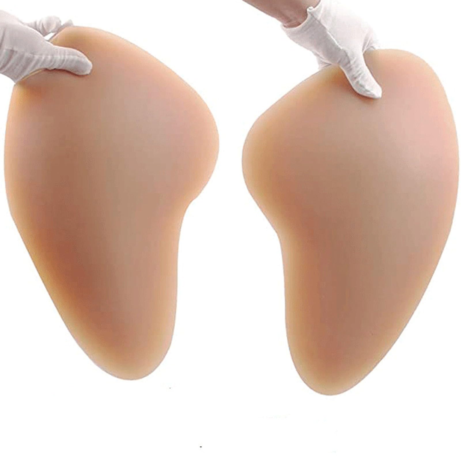 Wisfancy 2PCS Silicone Hip & Butt Pads - Crossdresser Fake Butt Enhancer, Removable Buttock Lifter Shaper for Tummy Control - Perfect for Crossdressing, Cosplay & Body Shaping
