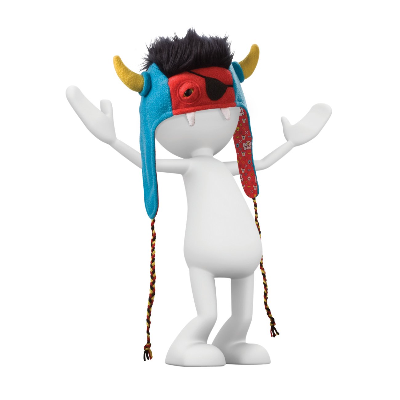 Pirate Zorlag Fleece Monster Hat for Adults - Warm Winter Costume Accessory for Halloween, Cosplay, and Themed Parties