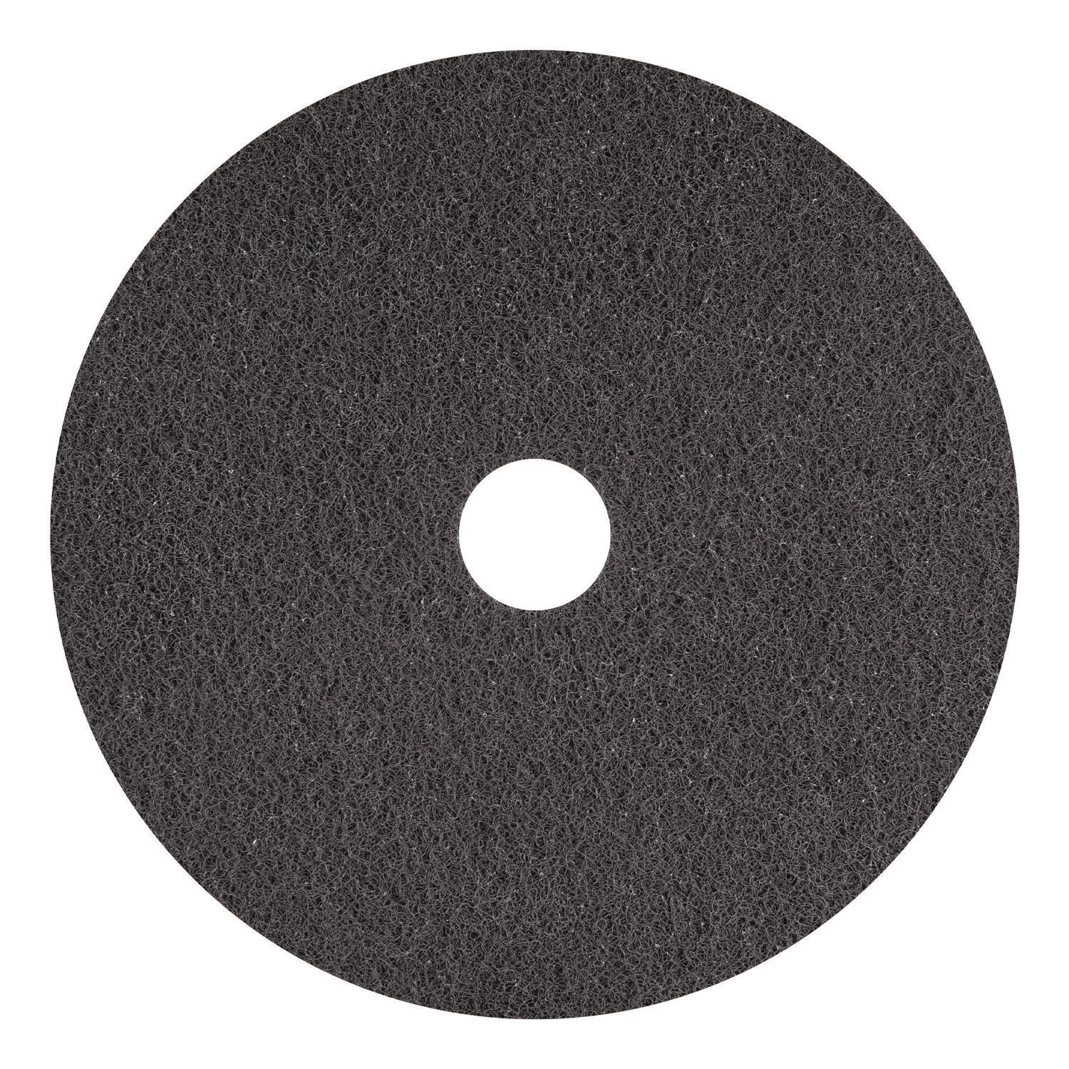 Americo® Titan Stripping Pad - 20 Inch Diameter Gray Floor Buffer Pads (5-Pack) - Heavy Duty Concrete & Wood Floor Restoration for Commercial & Home Use