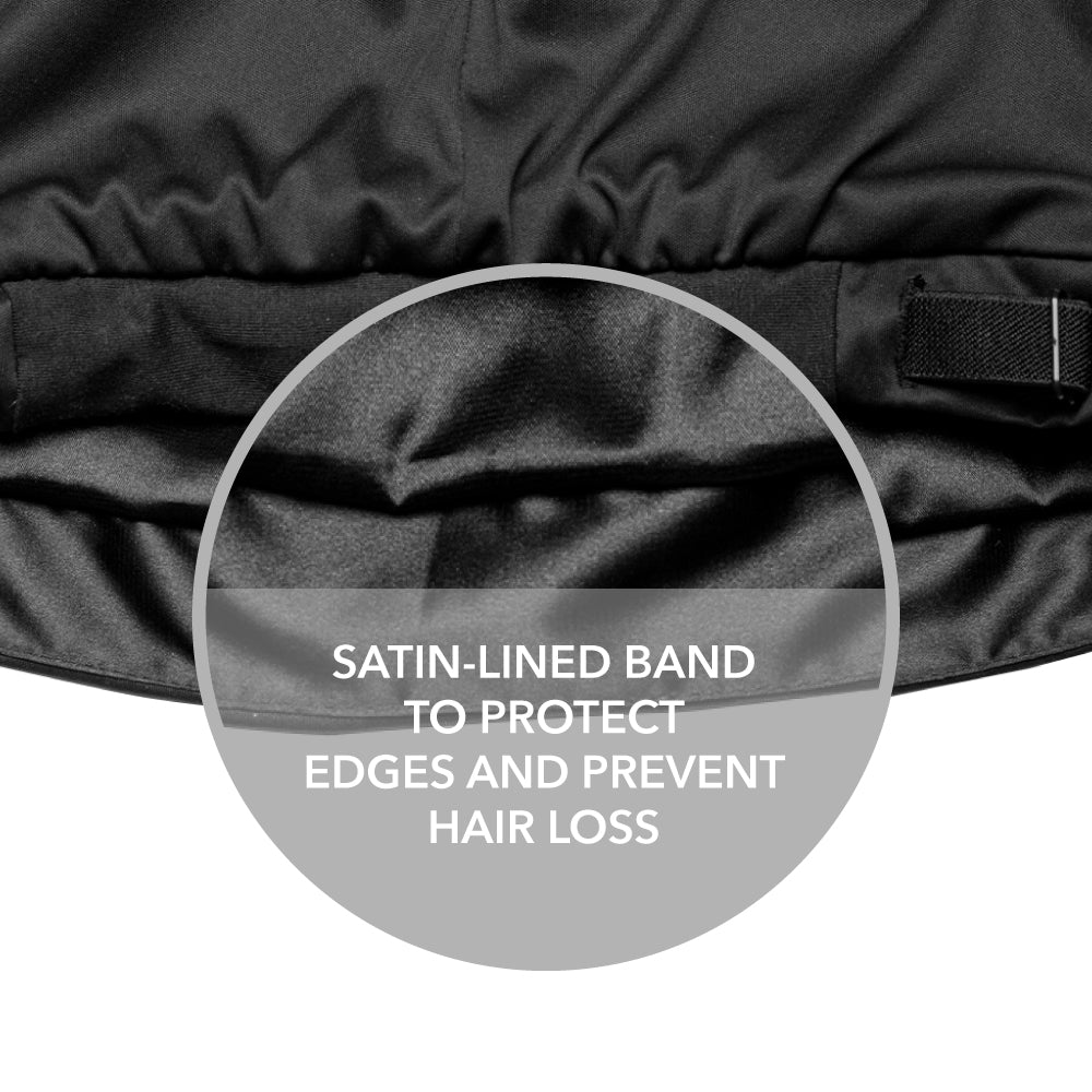 Bundle and Save: Hairbrella Satin Lined Sleep Cap for Curly & Natural Hair - Protect Hair While Sleeping, Travel & Gym Use