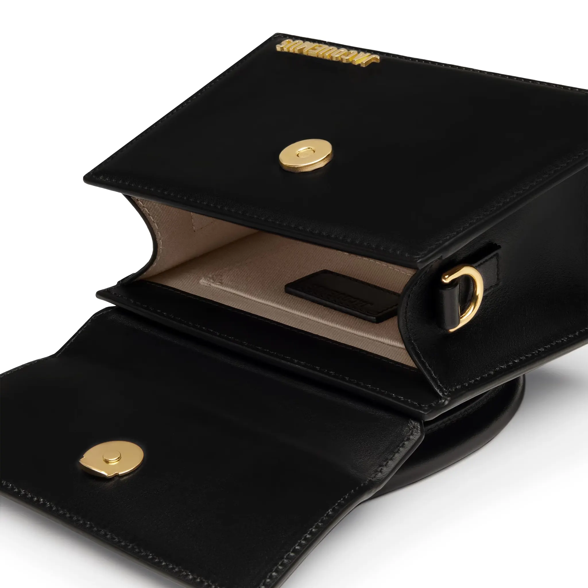 Jacquemus Le Chiquito Moyen Black Leather Crossbody Bag for Women | Luxury Designer Handbag | Perfect for Evening Parties, Date Night & Travel Accessories