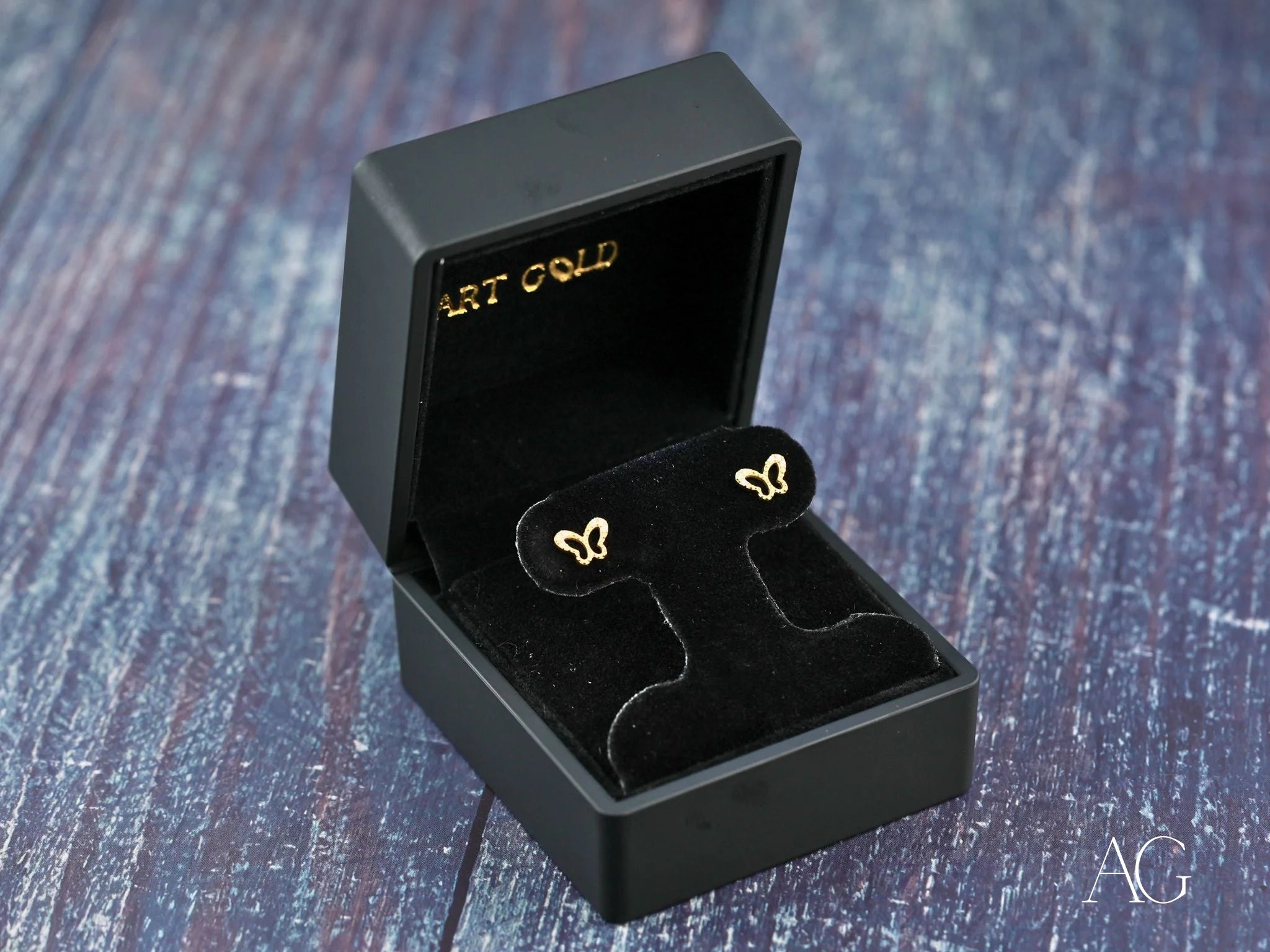 18K Gold CZ Butterfly Stud Earrings for Women - Elegant Cubic Zirconia Butterfly Jewelry - Perfect for Weddings, Parties & Everyday Wear