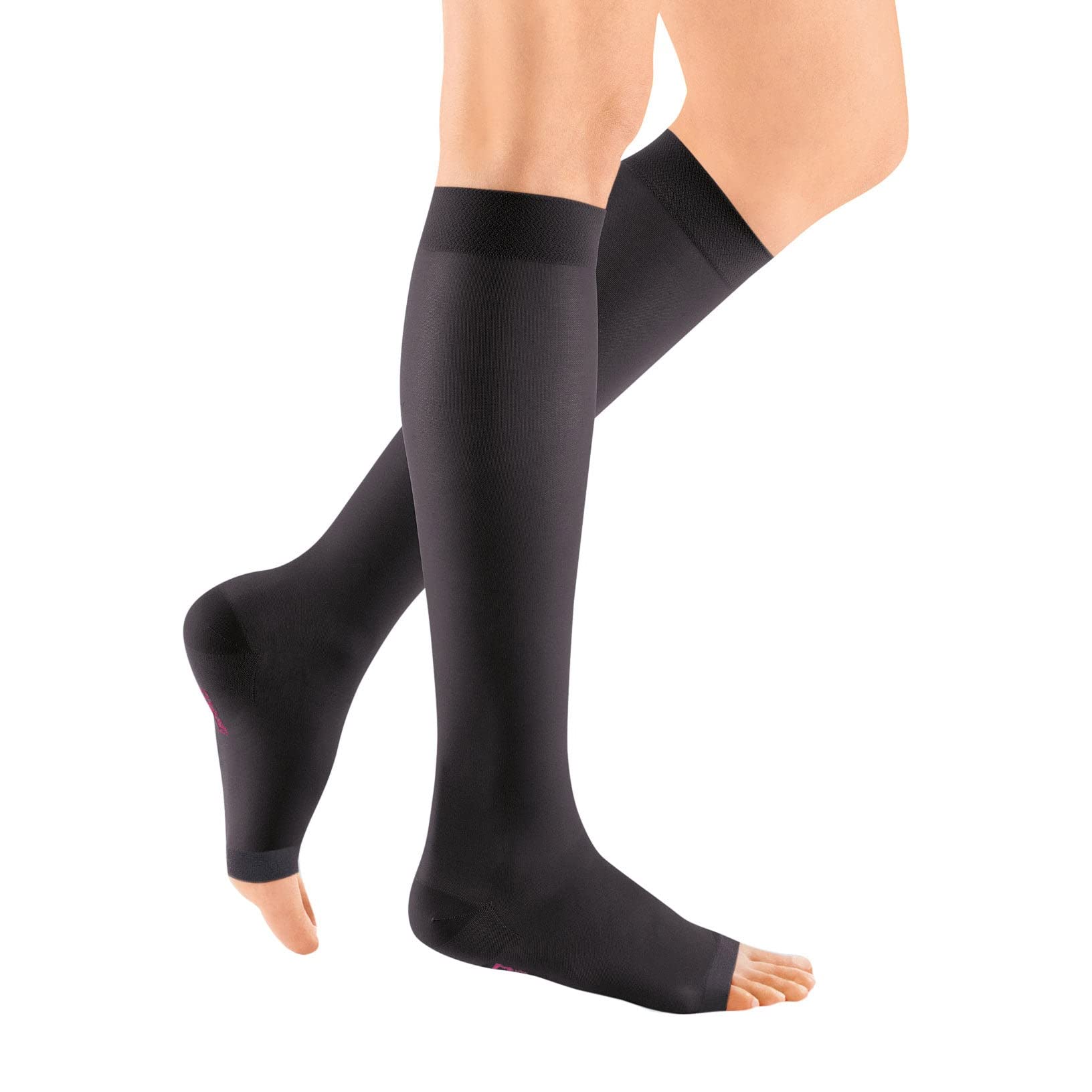 Mediven Sheer & Soft 20-30 mmHg Open Toe Knee High Compression Stockings for Women - Sheer Medical Hosiery for Varicose Veins, Swelling & Travel Comfort