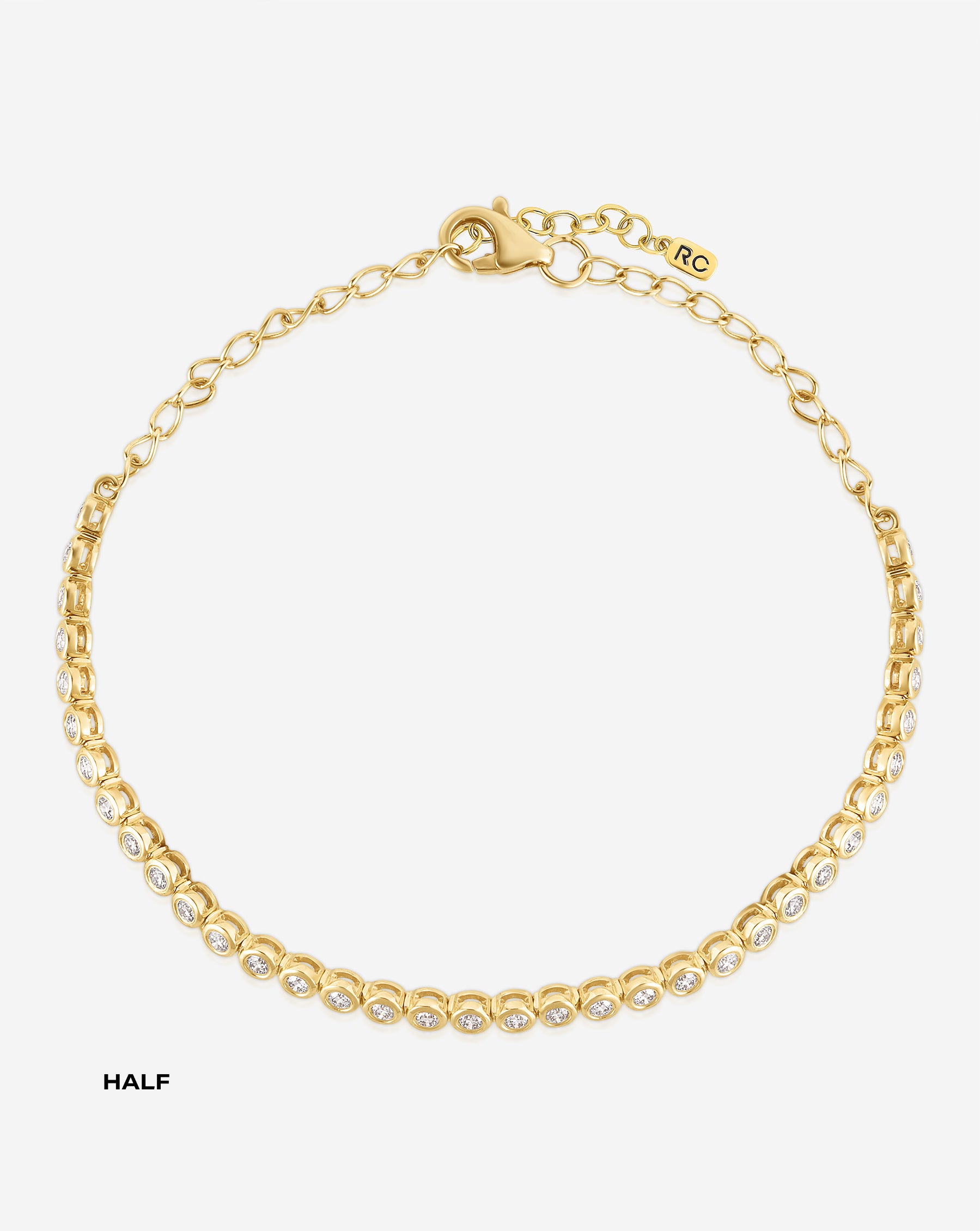 Dainty Mini Diamond Tennis Bracelet for Women - 14K Gold Plated Elegant Stackable Bracelet | Perfect for Weddings, Anniversaries & Everyday Luxury